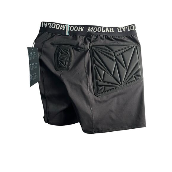 Moolah Padded Compression Shorts Women’s XL Black Cool Breathable NWT - Picture 2 of 3